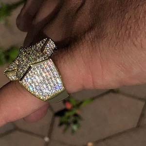Bijoux épicés pour hommes, bague en diamant glacé, de style hip hop, vente en gros, bon marché, vente en gros - Product Image 5