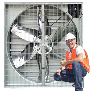 80% di sconto serra di raffreddamento industriale a basso rumore/bestiame/porcile/ventilazione dell'aria del pollaio ventilatore di scarico dell'allevamento di pollame