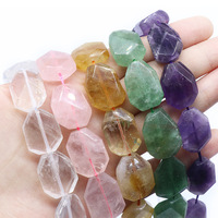Perles en cristal naturel de haute qualité, pierres précieuses, à facettes, 1 pièce, bijoux DIY