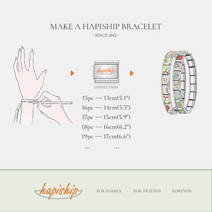 Hapiship 2024 nueva moda romántica corazón amor encanto italiano enlaces ajuste 9mm pulsera de acero inoxidable DIY hacer joyería DJ651 - Product Image 5