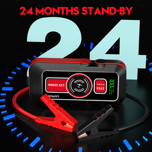 Démarreur portable à bas <span class=keywords><strong>prix</strong></span>, câbles de démarrage et <span class=keywords><strong>chargeur</strong></span> EV, 1000A de crête, 10000mAh pour véhicules essence 5L et diesel 3L, boîtier ABS - Product Image 3