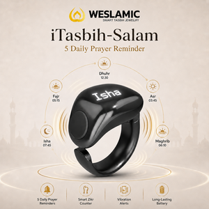 Anillo de Oración Digital Smart Tasbih 2.0 ITasbih Salam WESLAMIC APP, Contador de Zikr Musulmán, Anillo <span class=keywords><strong>Tasbeeh</strong></span> Digital, 3 Anillos - Product Image 6