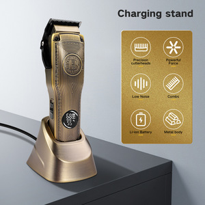 Retro Electric Man Rechargeable Hair Trimmer Metal Handle 6000-7000 RPM 2000mAh Battery Safety Feature for Carving Hair Cutting - Product Image 5