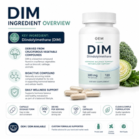 Complément DIM professionnel : Capsules de Diindolylméthane avec extrait de poivre noir pour le soutien de l'équilibre hormonal – Marque privée OEM