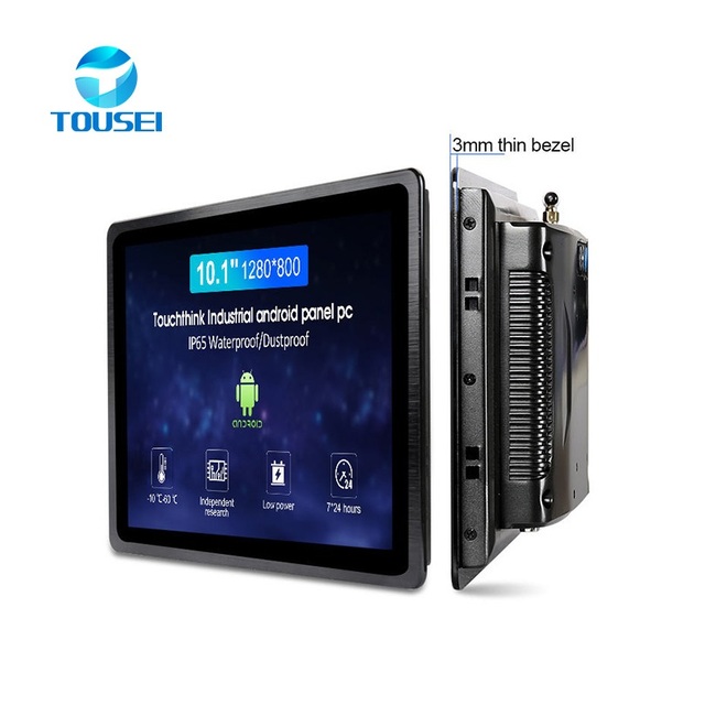 Touch Screen Industrial PC 1920x1080 Resolution 4GB DDR3L RAM IP65 Waterproof DC Wide Voltage Panel Industry Pc