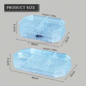 Plateau à fruits LED personnalisé d'usine Discothèque Design moderne Assiettes à fruits changeantes colorées bar Plat à fruits Plateau rond Bol à collation LED - Product Image 5