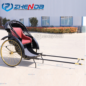Rickshaw Clásico Vintage, Rickshaw <span class=keywords><strong>de</strong></span> Dos Ruedas con Arrastre Manual <span class=keywords><strong>en</strong></span> <span class=keywords><strong>Venta</strong></span> - Product Image 6