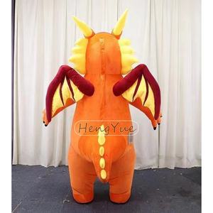 Costume de dragon de dinosaure gonflable mignon créatif 2m/2.6m mascotte gonflable <span class=keywords><strong>habillage</strong></span> de fête en plein air à vendre - Product Image 3