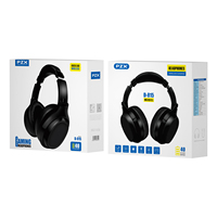 Headset PZX Harga Terjangkau, Headphone Wired 3.5mm Bass Dalam Surround Sound, Headset Gaming Wired USB Peredam Kebisingan Warna Hitam