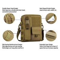 Sac tactique léger et compact très vendu, sac messager tactique décontracté en polyester, sacs à bandoulière tactiques de sport de bonne qualité