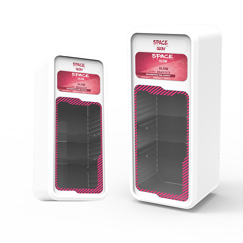Apache Customized Heavy Duty Acrylic LED Light-Up Cigarette Display Rack with Floor Stand for Smoking Shop Retail — view 1