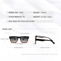 Lunettes de soleil Sunray OEM ODM, fourniture en gros, personnalisées, durables, légères, confortables, unisexes, monture carrée intégrale, UV400 TR TAC
