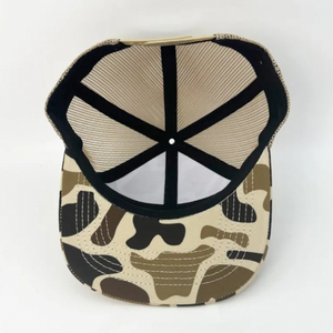 Casquette ajustable pour homme en maille animale 7 panneaux Casquette en coton Casquettes de camionneur personnalisées Canard Camo - Product Image 2