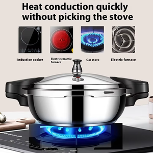 Mini <span class=keywords><strong>autocuiseur</strong></span> à usage domestique antidéflagrant en acier inoxydable épaissi compatible avec l'induction de gaz pour les aliments pour bébés - Product Image 2