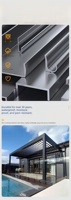 Pavillon en alliage d'aluminium Xiamao, directement de l'usine, pour jardin extérieur, imperméable, avec toit ouvrant électrique intelligent et pare-soleil.