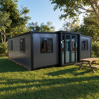 Maison Modulaire Extensible en Conteneur pour Logement Annexe, Cabane Préfabriquée en Chine, Conteneur Extensible 40FT 20FT