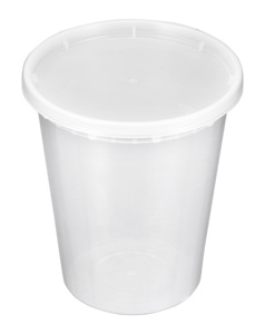 Plastic Deli <b>Containers</b> with Lids 8oz 16oz 32oz Leakproof BPA Free Microwave Safe Food Storage Made in Vietnam - Product Image 2