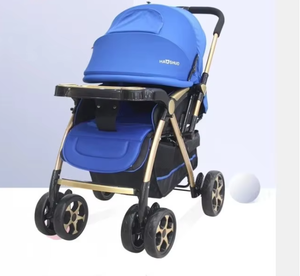 Cochecito de Bebé Plegable de Metal de Dos Posiciones, Ligero, Asiento Reclinable, Vista Alta, Dropshipping - Product Image 3