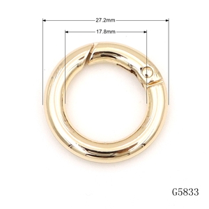 Accessoires <span class=keywords><strong>de</strong></span> porte-clés en métal, mousquetons ronds plaqués or, mousquetons <span class=keywords><strong>à</strong></span> ressort pour sacs <span class=keywords><strong>à</strong></span> <span class=keywords><strong>main</strong></span> - Product Image 3