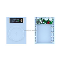 Boîtier de batterie externe magnétique détachable 4 cellules sans soudure pour batteries 18650 – Kit DIY pour boîtier de batterie externe détachable