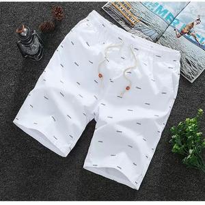 กางเกงขาสั้นลำลองผู้ชายสำหรับฤดูร้อน ระบายอากาศ แห้งเร็ว เหมาะสำหรับใส่ไปชายหาด มีกระเป๋า ผ้าทอ ลายเรียบ เอวกลาง ยางยืดรัดเอว ไซส์ <span class=keywords><strong>6XL</strong></span> - Product Image 5