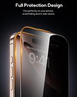 Protection d'écran anti-espion pour iPhone 17 Air 16 15 ProMax 14 13 12 11 XR XSMAX – Verre trempé sans bulles pour téléphones mobiles