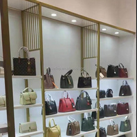 Présentoir Métallique pour Sacs à Main, Étagère de Magasin de Sacs, Support d'Exposition Commercial pour Décoration de Boutique