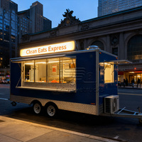 Kiosque commercial bon marché Usa Standard Smoothie Dessert Pancake Donut Cotton Food Truck avec équipement de cuisine complet