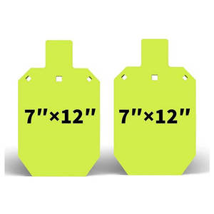 Cible de tir tactique en acier peint de 7*12 pouces avec support mural pour entraînement, idéale pour les sports de plein air - Product Image 5