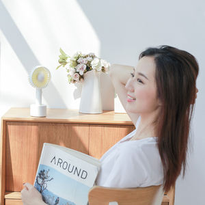 Ventilateur personnel portatif USB rechargeable à oscillation automatique, <span class=keywords><strong>3</strong></span> vitesses, mini-refroidisseur d'air portable pour la maison, mini-ventilateur de refroidissement d'été - Product Image 4