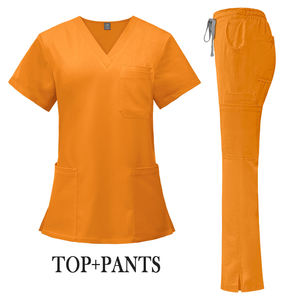 Ensembles d'uniformes personnalisés pour femmes, uniformes de médecin, d'hôpital, de spa, de salon, ensembles de blouses d'allaitement extensibles - Product Image 1