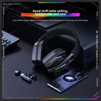 ONIKUMA GT826 Headset Gaming Tri-Mode 1000 Mah RGB 2.4G Nirkabel BT 5.4 Berkabel Driver 40mm untuk PS5 PC Switch Mobile