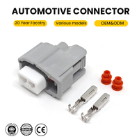 Conector de Inyector de Combustible a Prueba de Agua con Clasificación IP67 de 2 Pines de Cobre 90980-11875, Conector Hembra DJ7027F-2.2-21 para Camry, Corolla, Lexus