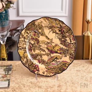 Nuevo Diseño Europeo de Lujo, Juego de Platos de Porcelana Fina con Estampado Animal de Alta Calidad, 4 Piezas, con Logotipo Personalizado y Caja de Regalo - Product Image 3