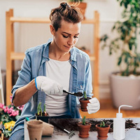Poignée en plastique Mini Succulent Bonsai Plantation Jardinage Ensemble d'outils à main