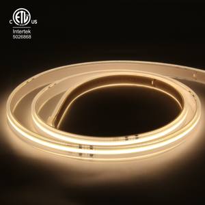 220v 110v Cob ไฟ LED Strip กันน้ํากลางแจ้ง Super Bright 15W 180 องศา 420leds/<span class=keywords><strong>m</strong></span> แถบ LED Cob - Product Image 3