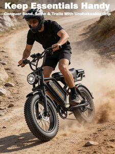 Bicicleta Eléctrica de Montaña para Adultos, con Neumáticos Gruesos, Cuadro de Aluminio, 5 Velocidades, Frenos de Disco Dobles, Suspensión Completa, Disponible en Almacén de la UE - Product Image 3