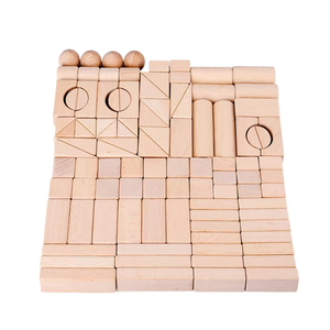 Classic 100 Pcs Beech Wood Log Stacking Building Blocks Toy Baby Montessori Juguetes Early Educational Toys for Kids Boys Girls - Product Image 4