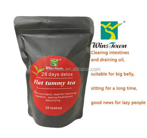 Vente en gros meilleur thé ventre plat naturel rapide fort perdre du poids thé amincissant brûlure ventre 28 jours détox au moringa - Product Image 6