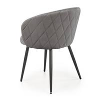 Échantillon Lj2 vente en gros, meubles de salle à manger en velours nordique, chaises de luxe modernes avec pieds en métal, or noir