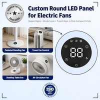 Panel de Purificador de Aire con Pantalla LED de 7 Segmentos Personalizada Profesional, Módulo de Dígitos Dobles para Sistemas de Control de Ventiladores Inteligentes