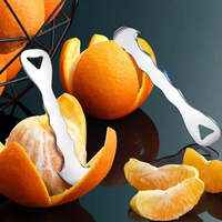 Éplucheur de fruits en acier inoxydable 304, outil de cuisine personnalisé, lame dentelée, éplucheur manuel pour citron et orange