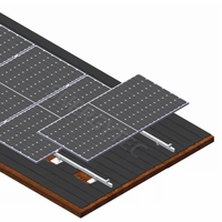 Support de montage de panneau solaire de toit de bardeau d'asphalte finition anodisée avec la structure de rails d'installation pour les modules PV encadrés
