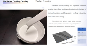 Rivestimento Solare ad Alta Emissività, <span class=keywords><strong>Vernice</strong></span> di Raffreddamento Radiante Passiva a Base d'Acqua per Serbatoi di Stoccaggio Olio e Armadi Elettronici - Product Image 4
