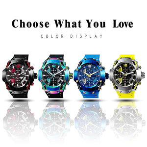 Reloj de pulsera de emparejamiento negro y rojo Movimiento japonés Diseño de remache Reloj de moda Pantalla de fecha Reloj de cuarzo luminoso para hombres - Product Image 6