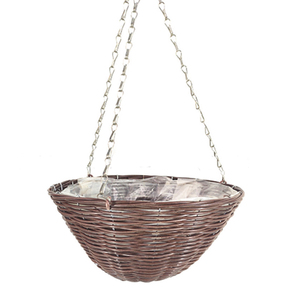 Panier suspendu rond en rotin tressé, écologique et durable, pour <span class=keywords><strong>pot</strong></span> <span class=keywords><strong>de</strong></span> fleurs et décoration <span class=keywords><strong>de</strong></span> jardin (vente en gros) - Product Image 2