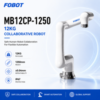 FOBOT 12kg Ağır Yüklü İşbirlikçi Robot Kolu 1250mm Erişim Mesafesi IP67 Su Geçirmez 6 Eksenli CNC Makine Bakım Robotu