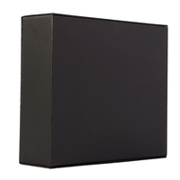 Boîte de présentation magnétique noire personnalisée, lamination mate, matériaux recyclés, insert en mousse de précision pour les cadeaux d'entreprise électroniques