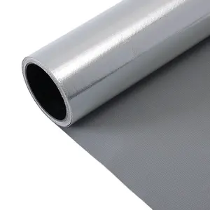 Hot sale Heat Resistant Textile Fiberglass Aluminum Heat Reflective Cloth Aluminum Foil Coated Glass Fiber Fabric