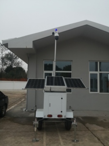 Tour de surveillance mobile solaire OKAF avec système de caméra de sécurité solaire pour la surveillance des chantiers de construction - Product Image 6